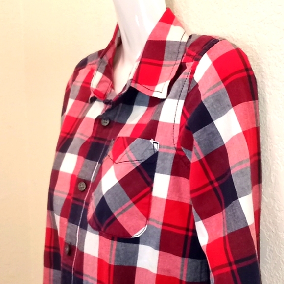 TCP Red Plaid Button Down  Shirt-10/12 - Picture 3 of 9
